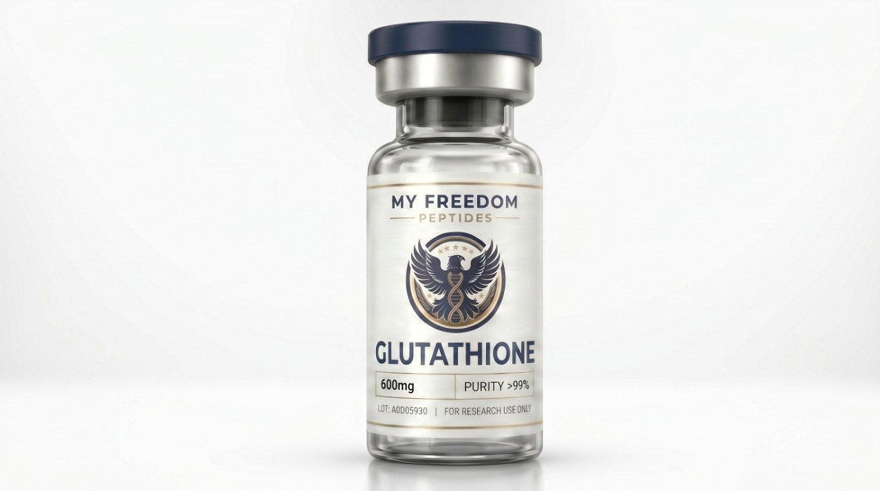 My Freedom Peptides Glutathione 600mg research vial
